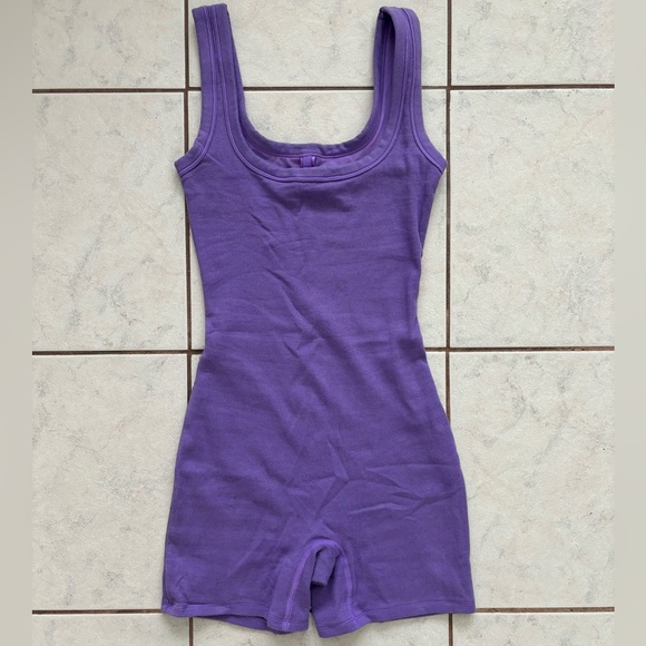 SKIMS Pants - SKIMS Cotton Rib Ultra Violet Onesie